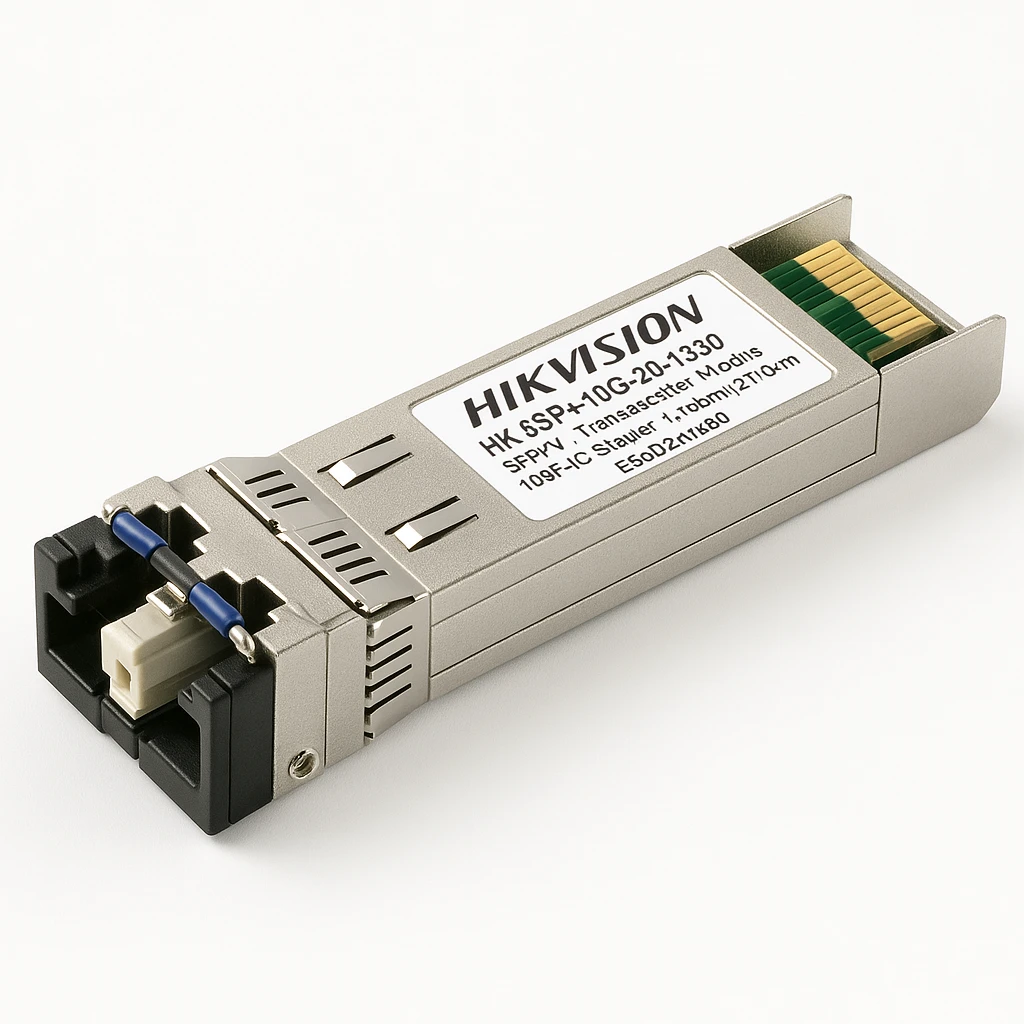 Hikvision HK-SFP+-10G-20-1330 - Módulo de transceptor SFP+ - 10GbE - modo simple LC - hasta 20 km - 1330 (TX) / 1270 (RX) nm