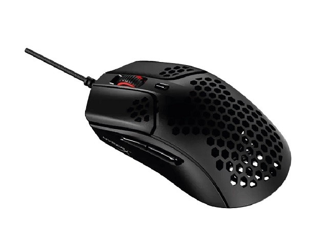 HyperX Pulsefire Haste - Ratón - óptico - 6 botones - cableado - USB 2.0 - negro / rojo - para Xbox One, Xbox One S, Xbox One S All-Digital Edition, Xbox One X, Xbox Series S, Xbox Series X; 