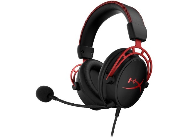 HyperX Cloud Alpha - Auricular - tamaño completo - cableado - conector de 3,5 mm - negro, rojo