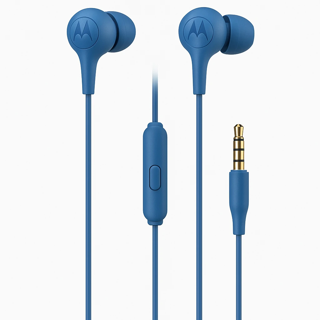 Motorola - Headset - Para Cellular phone - Wired - azul