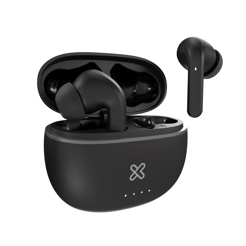Klip Xtreme - KTE-750BK - True wireless earphones - Para Home audio / Para Portable electronics / Para Tablet / Para Cellular phone - Wireless - ANC - 26hrs - Negro - Cancelación activa de ru