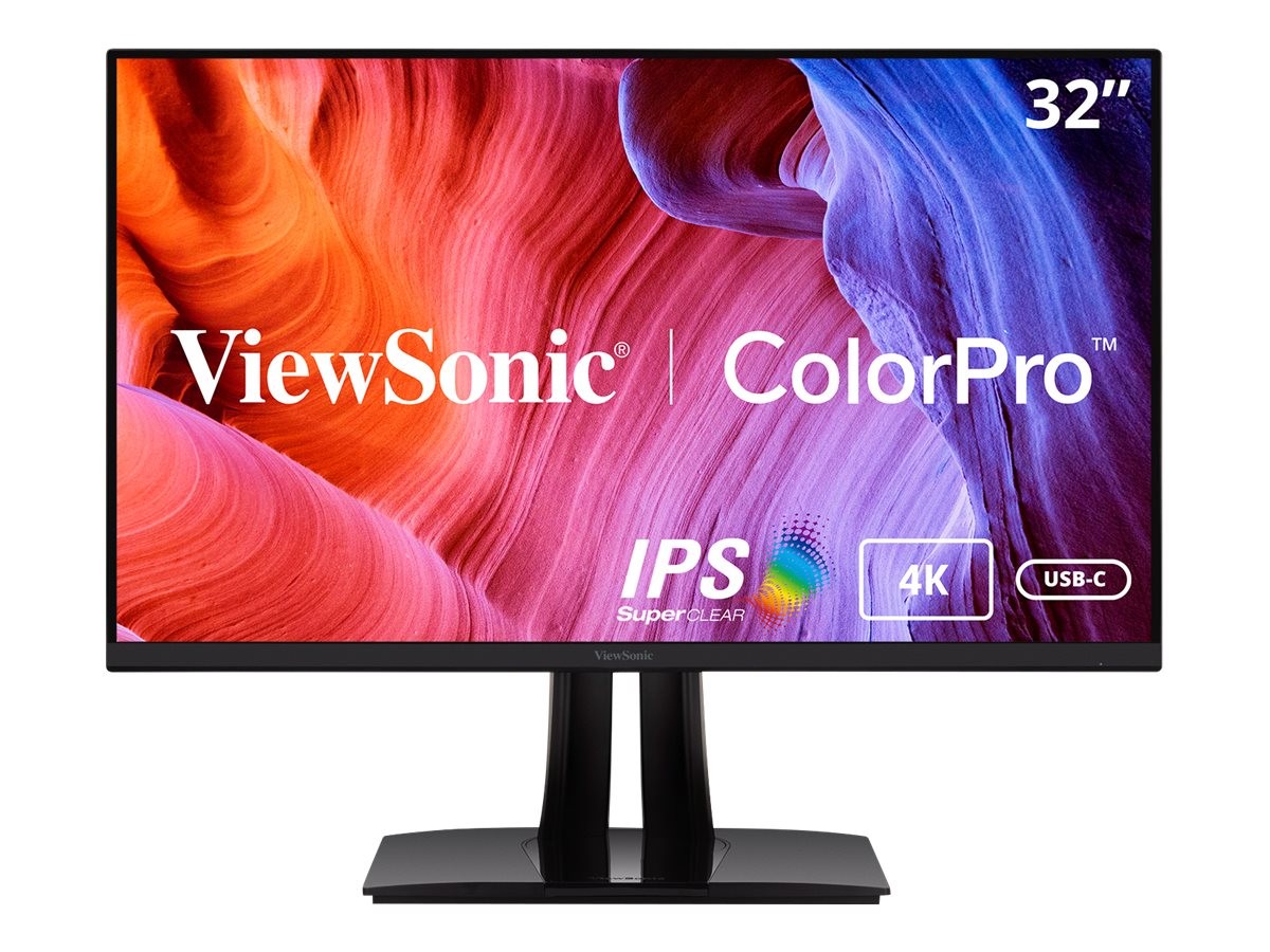 ViewSonic ColorPro VP3256-4K - Monitor LED - 32" (31.5" visible) - 3840 x 2160 4K UHD (2160p) @ 60 Hz - IPS - 350 cd/m² - 1000:1 - 5 ms - 2xHDMI, DisplayPort, USB-C - altavoces