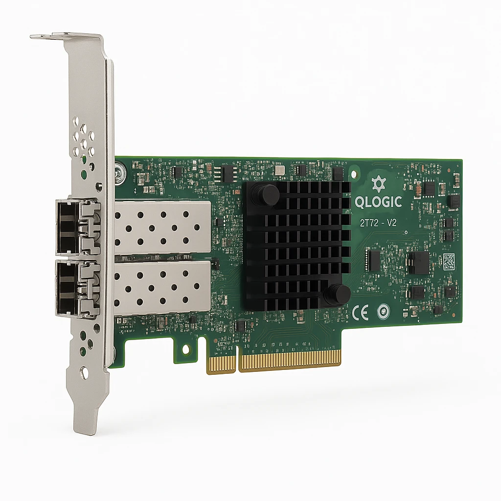 QLogic 2772 - V2 - adaptador de bus de host - PCIe perfil bajo - 32Gb Fibre Channel x 2 - para PowerEdge FC640, R650, R660, R6615, R6625, R740, R750, R7525, R760, R7615, R7625, R840