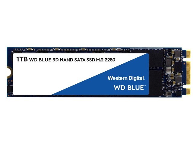 WD Blue SA510 WDS100T3B0B - SSD - 1 TB - interno - M.2 2280 - SATA 6Gb/s - azul