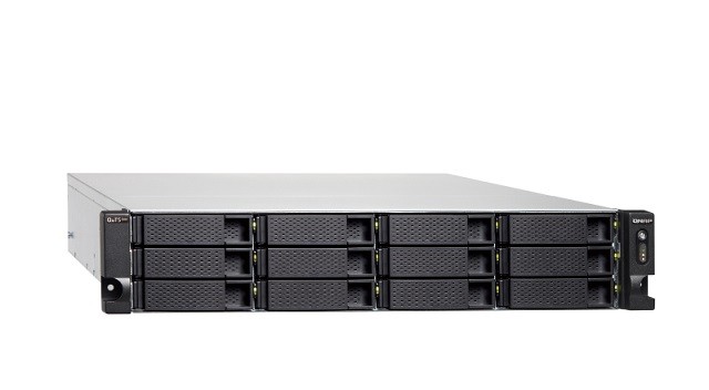 QNAP TS-h1283XU-RP - Servidor NAS - 12 compartimentos - montaje en bastidor - SATA 6Gb/s - RAID RAID 0, 1, 5, 6, 10, 50, JBOD, 5 Hot Spare, intercambio en caliente 6, 60, 10 repuesto rápido, 