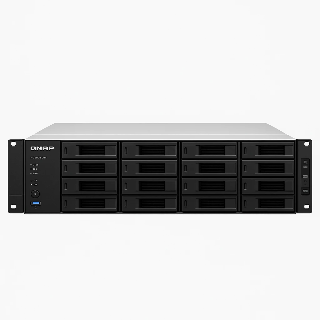 QNAP TS-864eU-RP - Servidor NAS - 8 compartimentos - montaje en bastidor - SATA 6Gb/s - RAID 0, 1, 5, 6, 10, JBOD, 50, 60 - RAM 4 GB - Gigabit Ethernet / 2.5 Gigabit Ethernet - iSCSI soporta 