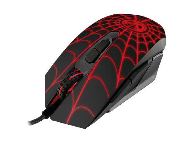 Xtech - XTM-M520SM - Mouse - USB - Wired - black  and red - Gaming Spider-Man