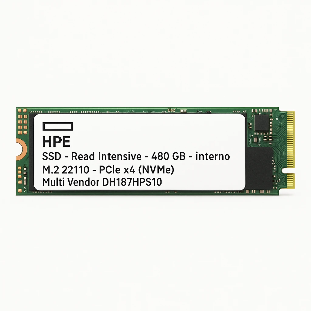 HPE - SSD - Read Intensive - 480 GB - interno - M.2 22110 - PCIe x4 (NVMe) - Multi Vendor