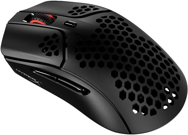 HyperX Pulsefire Haste - Ratón - óptico - 6 botones - inalámbrico - 2.4 GHz - receptor inalámbrico USB - negro - para Victus by HP Laptop 16; Laptop 14, 15, 17; Pavilion x360 Laptop; Pro 290 