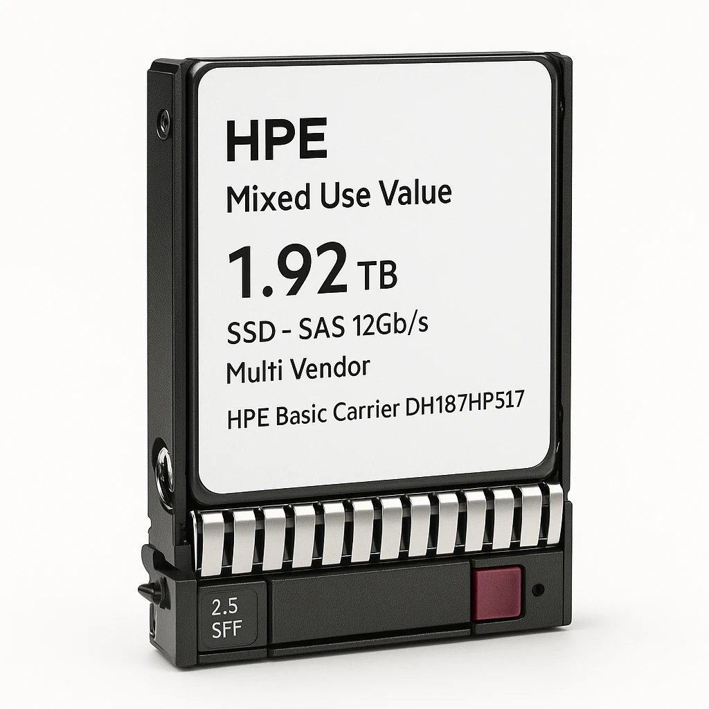 HPE Mixed Use Value - SSD - 1.92 TB - hot-swap - 2.5" SFF - SAS 12Gb/s - Multi Vendor - con HPE Basic Carrier