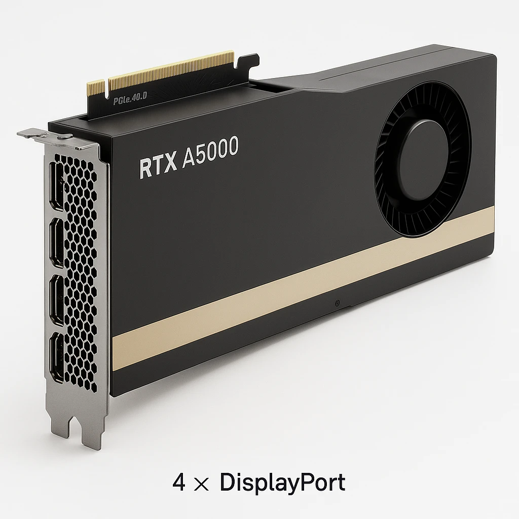 NVIDIA RTX A5000 - Tarjeta gráfica - RTX A5000 - 24 GB GDDR6 - PCIe 4.0 x16 - 4 x DisplayPort
