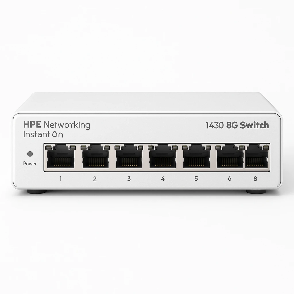 HPE Networking Instant On 1430 8G Switch - Conmutador - sin gestionar - 8 x 10/100/1000 - sobremesa, montaje en pared - BTO