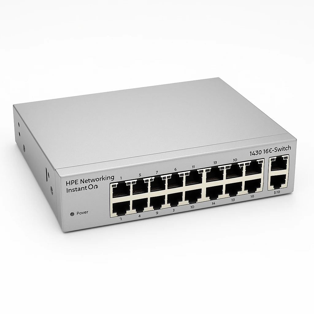 HPE Networking Instant On 1430 16G Switch - Conmutador - sin gestionar - 16 x 10/100/1000 - sobremesa, montaje en rack, montaje en pared - BTO