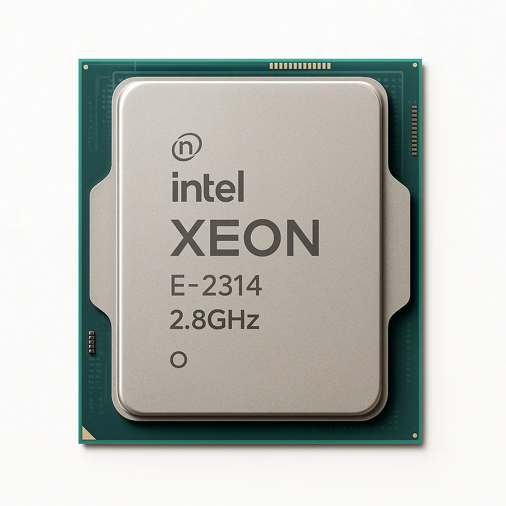 Intel Xeon E-2314 - 2.8 GHz - 4 núcleos - integrado en fábrica - para ProLiant DL20 Gen10, ML30 Gen10
