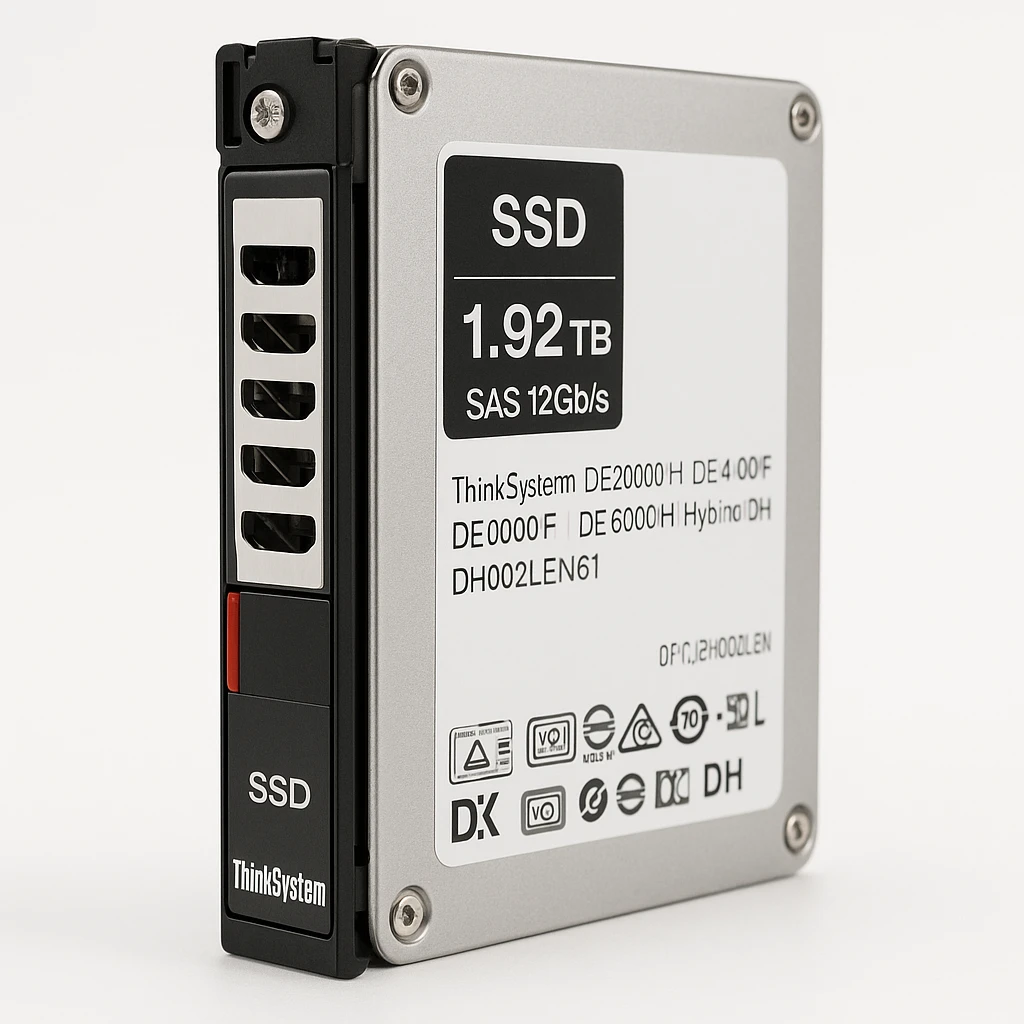 Lenovo ThinkSystem - SSD - 1.92 TB - hot-swap - 2.5" - SAS 12Gb/s - para ThinkSystem DE2000H Hybrid; DE4000F; DE4000H Hybrid; DE6000F; DE6000H Hybrid