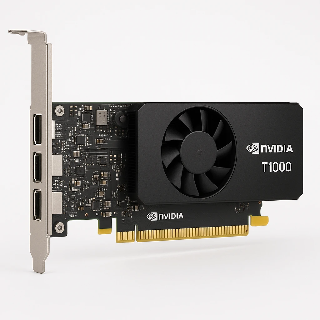 NVIDIA T1000 - Tarjeta gráfica - T1000 - 4 GB GDDR6 - PCIe 3.0 x16 perfil bajo - 4 x Mini DisplayPort