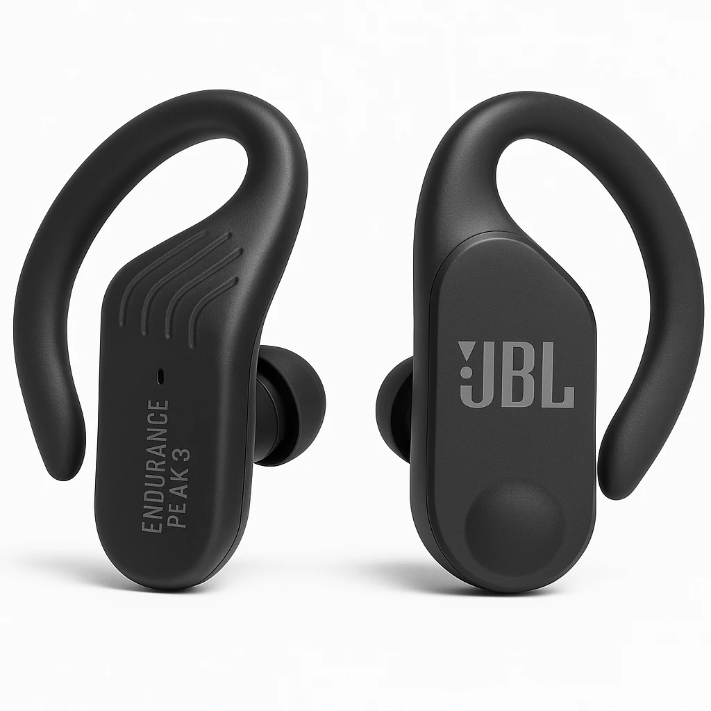JBL Endurance Peak 3 - Auriculares inalámbricos con micro - en oreja - Bluetooth - negro