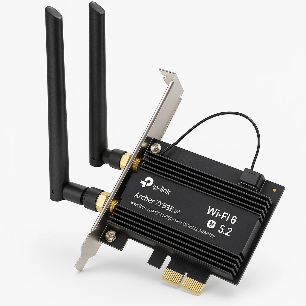 TP-Link ARCHER TX55E V2 - Adaptador de red - PCIe - Wi-Fi 5, Bluetooth 5.2, Wi-Fi 6