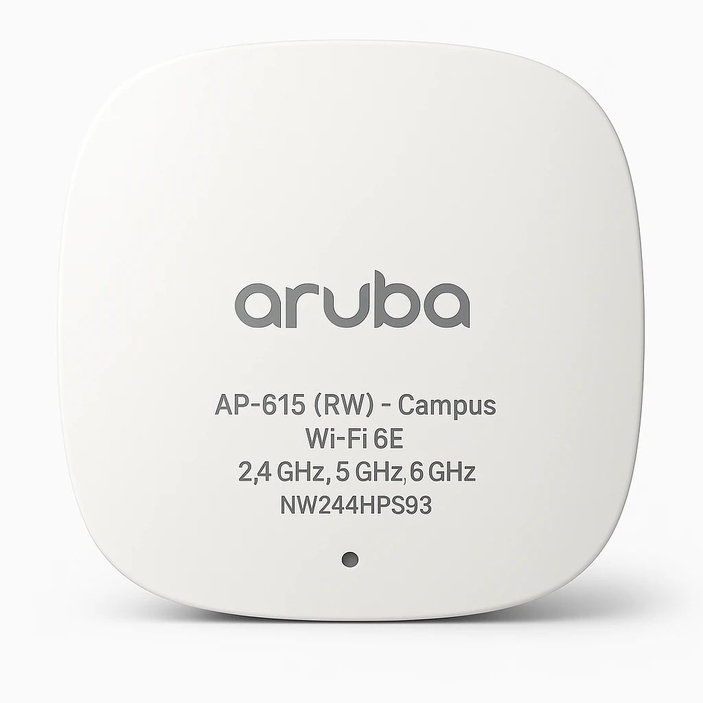HPE Aruba AP-615 (RW) - Campus - punto de acceso inalámbrico - Wi-Fi 6E - 2.4 GHz, 5 GHz, 6 GHz