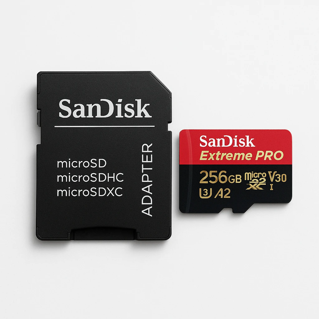 SanDisk Extreme Pro - Tarjeta de memoria flash (adaptador microSDXC a SD Incluido) - 256 GB - A2 / Video Class V30 / UHS-I U3 / Class10 - microSDXC UHS-I