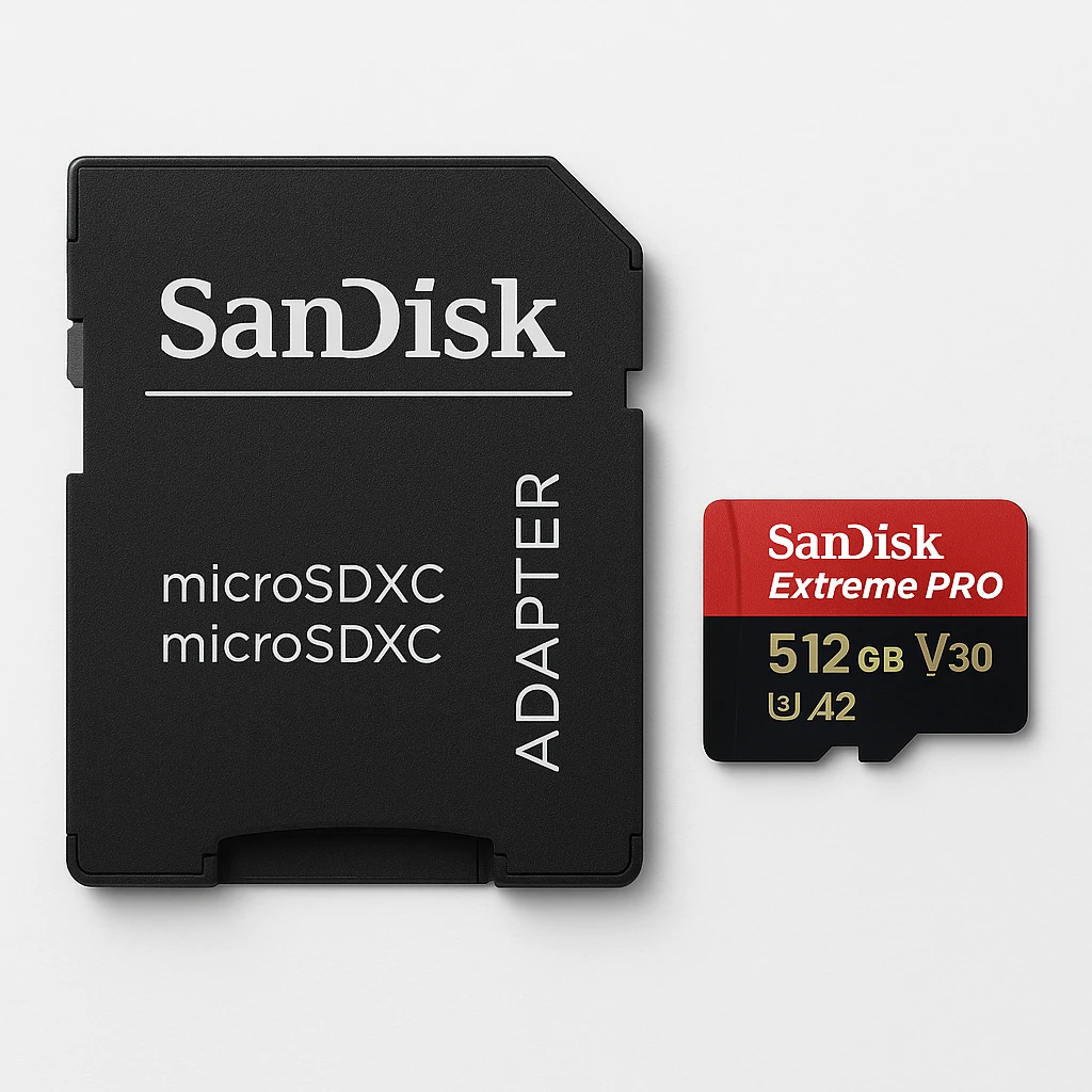 SanDisk Extreme Pro - Tarjeta de memoria flash (adaptador microSDXC a SD Incluido) - 512 GB - A2 / Video Class V30 / UHS-I U3 / Class10 - microSDXC UHS-I