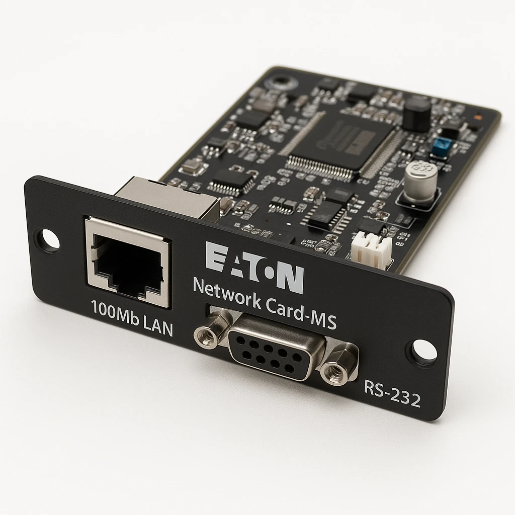 Eaton Network Card-MS - Adaptador de administración remota - 100Mb LAN, RS-232 - para Eaton PW9135G6000-XL3U; 5PX 1000, 1500, 2200, 3000, 3000 3U Rack/Tower LCD