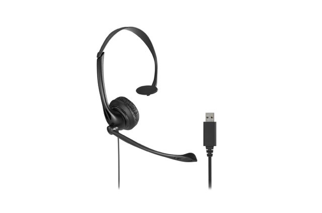 Kensington - Auricular - en oreja - cableado - USB-A - negro