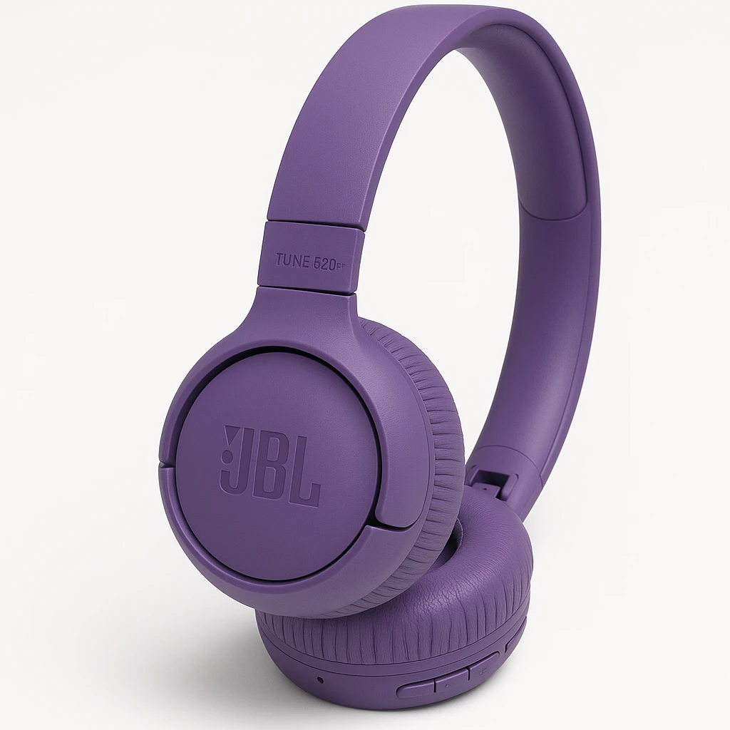 JBL TUNE 520BT - Auriculares con diadema con micro - en oreja - Bluetooth - inalámbrico - púrpura