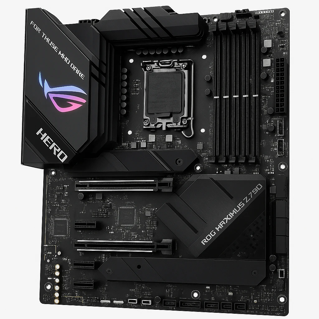 ASUS ROG Maximus Z790 Hero - Placa base - ATX - Socket LGA1700 - Z790 Chipset - USB-C 3.2 Gen 2x2, USB-C 3.2 Gen 1, USB 3.2 Gen 1, USB 3.2 Gen 2, USB4 - 2.5 Gigabit LAN, Wi-Fi 6, Bluetooth - 