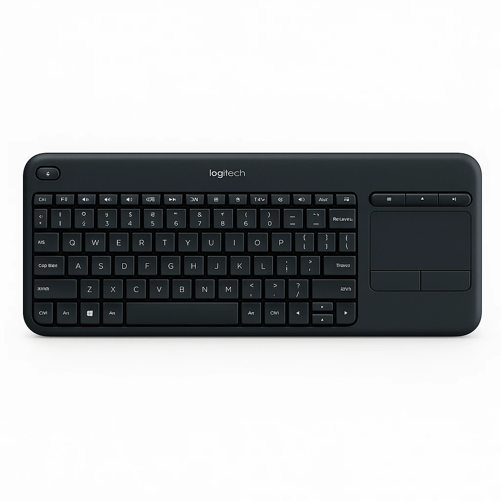 Logitech Wireless Touch Keyboard K400 Plus - Teclado - con panel táctil - inalámbrico - 2.4 GHz - negro