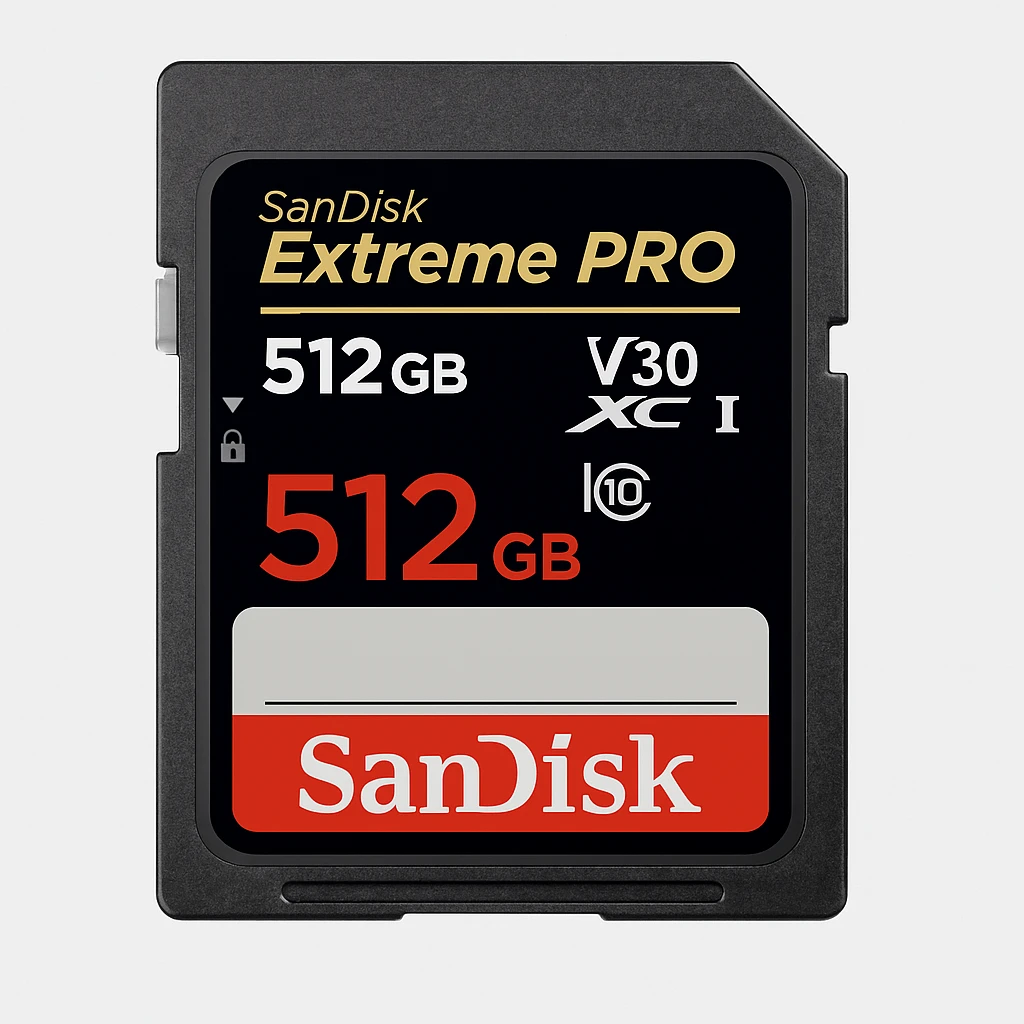 SanDisk Extreme Pro - Tarjeta de memoria flash - 512 GB - Video Class V30 / UHS-I U3 / Class10 - SDXC UHS-I