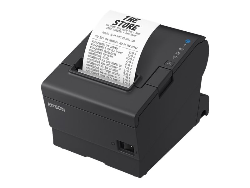 Epson - TM-T88VII - Impresora de recibos - Monocromo - Línea térmica - Rollo (7,95 cm) - 180 ppp - 500 mm/segundo - Wi-Fi / USB / LAN / Serial
