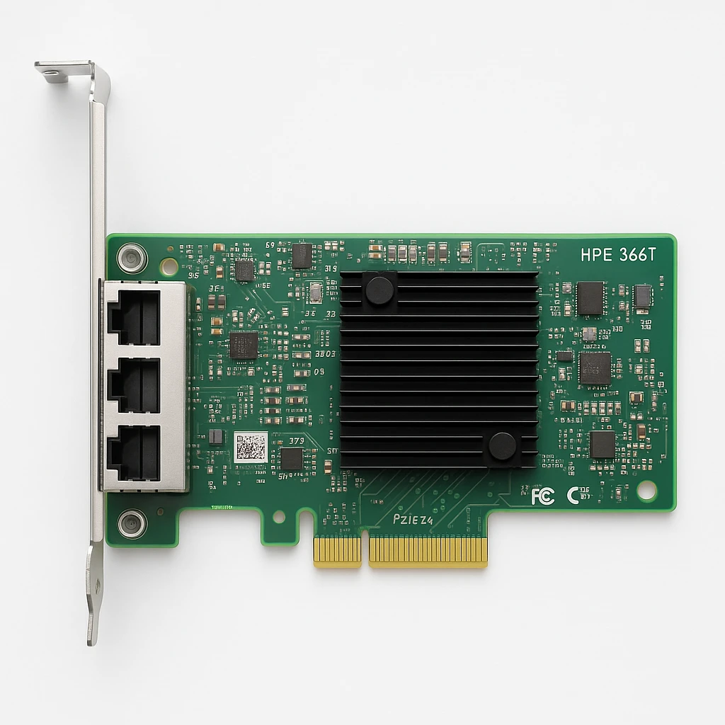 HPE 366T - Adaptador de red - PCIe 2.1 x4 perfil bajo - Gigabit Ethernet x 4 - para Edgeline e920; ProLiant DL360 Gen10