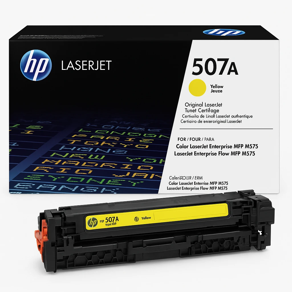 HP 507A - Amarillo - original - LaserJet - cartucho de tóner (CE402A) - para Color LaserJet Enterprise MFP M575; LaserJet Enterprise Flow MFP M575