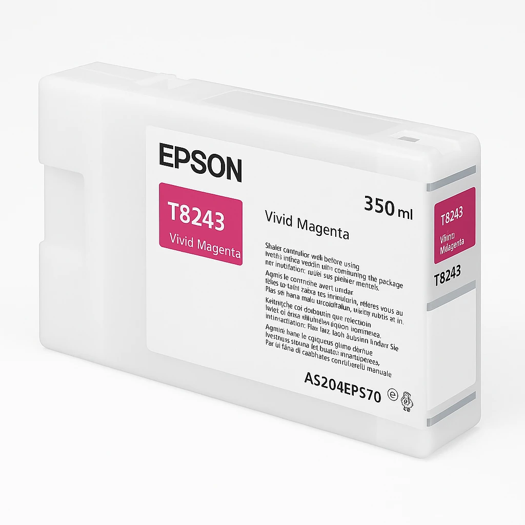 Epson T8243 - 350 ml - magenta vívido - original - cartucho de tinta - para SureColor SC-P6000, SC-P7000, SC-P7000V, SC-P8000, SC-P9000, SC-P9000V