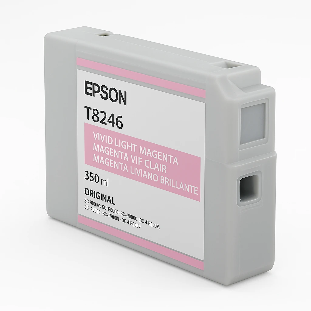 Epson T8246 - 350 ml - magenta vívido suave - original - cartucho de tinta - para SureColor SC-P6000, SC-P7000, SC-P7000V, SC-P8000, SC-P9000, SC-P9000V
