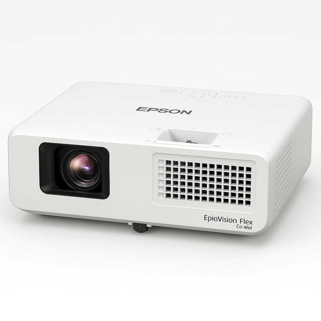 Epson EpiqVision Flex CO-W01 - Proyector 3LCD - portátil - 3000 lúmenes (blanco) - 3000 lúmenes (color) - WXGA (1280 x 800) - 16:10 - 720p - con 1 año de Epson Extra Care Home Service