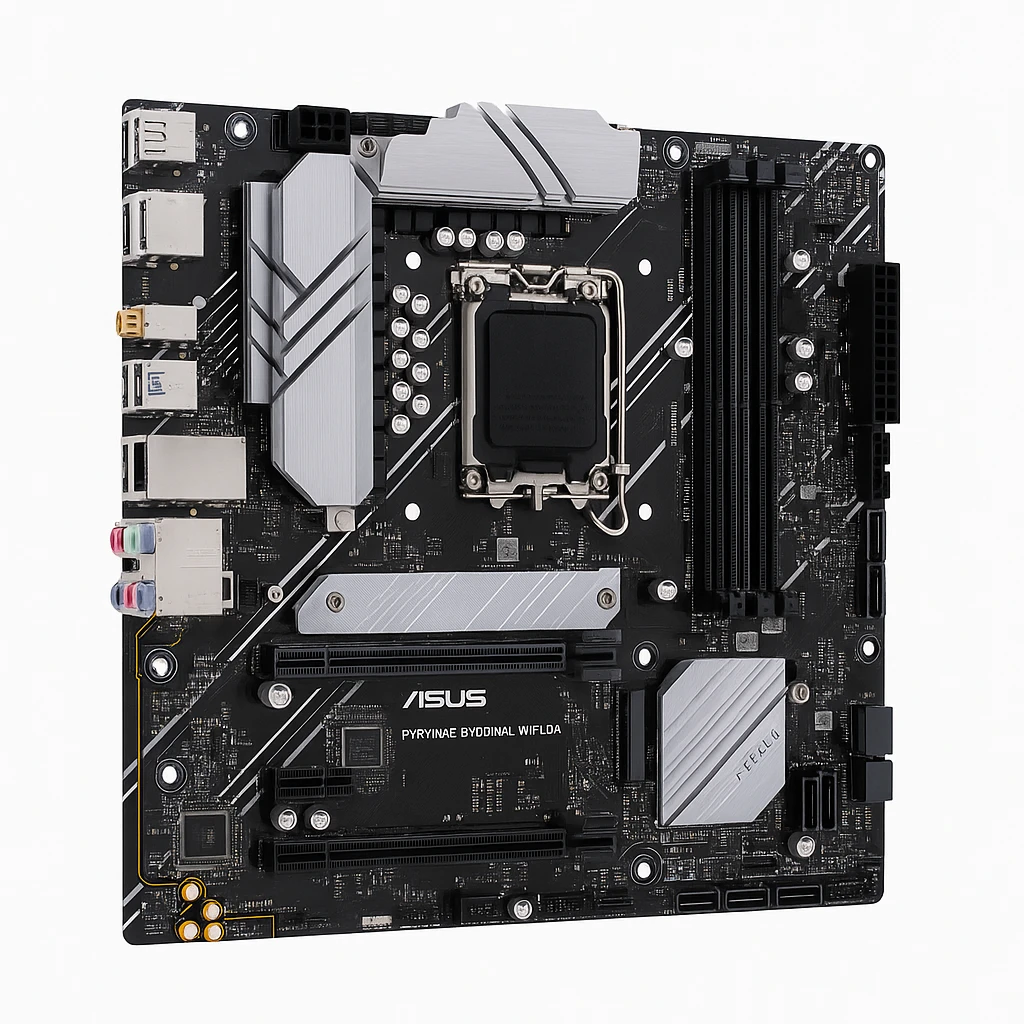 ASUS PRIME B760M-A WIFI D4 - Placa base - micro ATX - Socket LGA1700 - B760 Chipset - USB 3.2 Gen 2, USB 3.2 Gen 1, USB-C 3.2 Gen 1 - 2.5 Gigabit LAN, Wi-Fi 6, Bluetooth - Tarjeta gráfica (CP