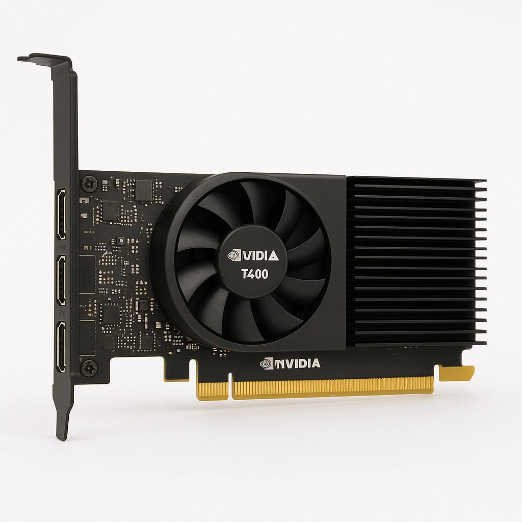 NVIDIA T400 - Tarjeta gráfica - T400 - 4 GB GDDR6 - PCIe 3.0 x16 perfil bajo - 3 x Mini DisplayPort