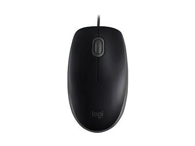 Logitech - Mouse - Wired - Black - M110 Silent