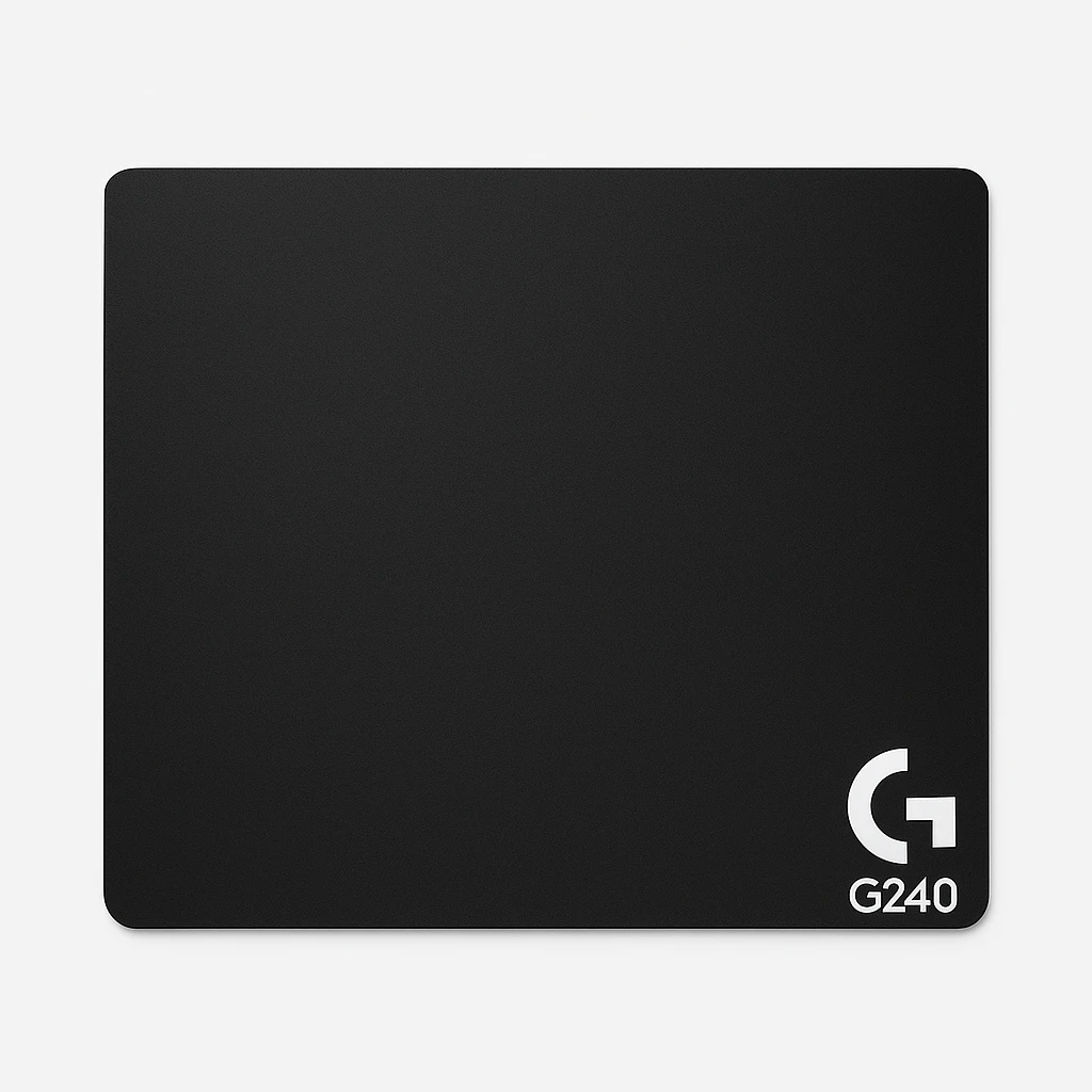 Logitech G G240 Cloth Gaming Mouse Pad, Optimized for Gaming Sensors, Moderate Surface Friction, Non-Slip Mouse Mat, Mac and PC Gaming Accessories, 340 x 280 x 1 mm; - Alfombrilla de ratón - 