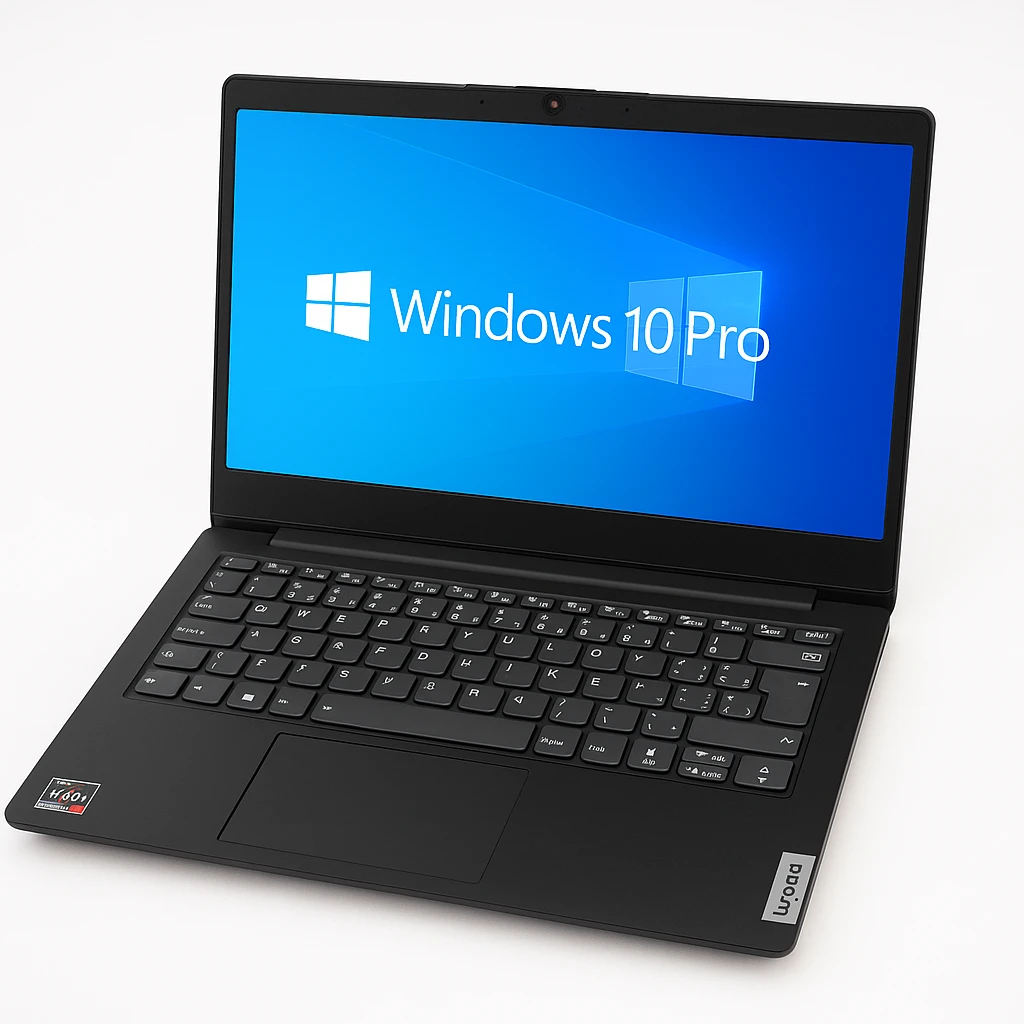 Lenovo - Notebook - 14" - 1980 x 1080 LCD - AMD Ryzen 3 5300U / 2.6 GHz - DDR4 SDRAM - 256 GB SSD - Intel HD Graphics - Windows 10 Pro - Black - Spanish - 1-year warranty