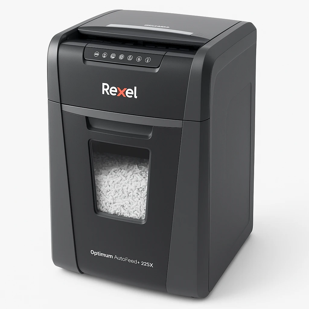 Rexel Optimum AutoFeed+ 225X - Destructora - corte cruzado - 4 x 25 mm - P-4
