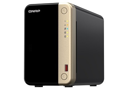 QNAP TS-264 - Servidor NAS - 2 compartimentos - SATA 6Gb/s - RAID 0, 1, 5, 6, 10, 50, JBOD, 60 - RAM 8 GB - 2.5 Gigabit Ethernet - iSCSI soporta