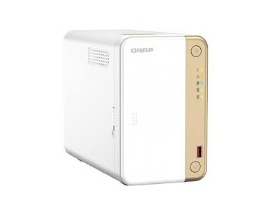 QNAP TS-262 - Servidor NAS - 2 compartimentos - SATA 6Gb/s - RAID 0, 1, 5, 6, 10, 50, JBOD, 60 - RAM 4 GB - 2.5 Gigabit Ethernet - iSCSI soporta