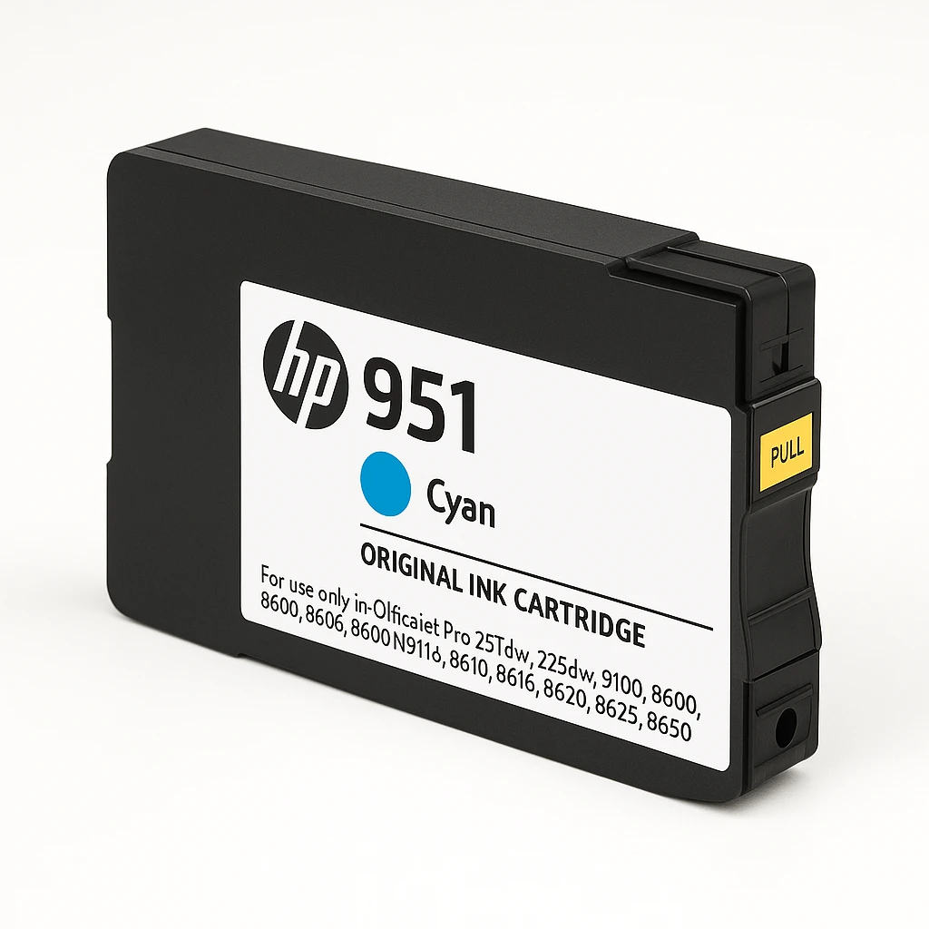 HP 951 - 8 ml - cián - original - cartucho de tinta - para Officejet Pro 251dw, 276dw, 8100, 8600, 8600 N911a, 8610, 8615, 8616, 8620, 8625, 8630