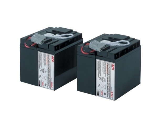 APC Replacement Battery Cartridge #55 - Batería de UPS - Ácido de plomo - 2 celdas - negro - para P/N: SMT2200C, SMT2200I-AR, SMT2200IC, SMT3000C, SMT3000I-AR, SMT3000IC, SUA3000I-IN
