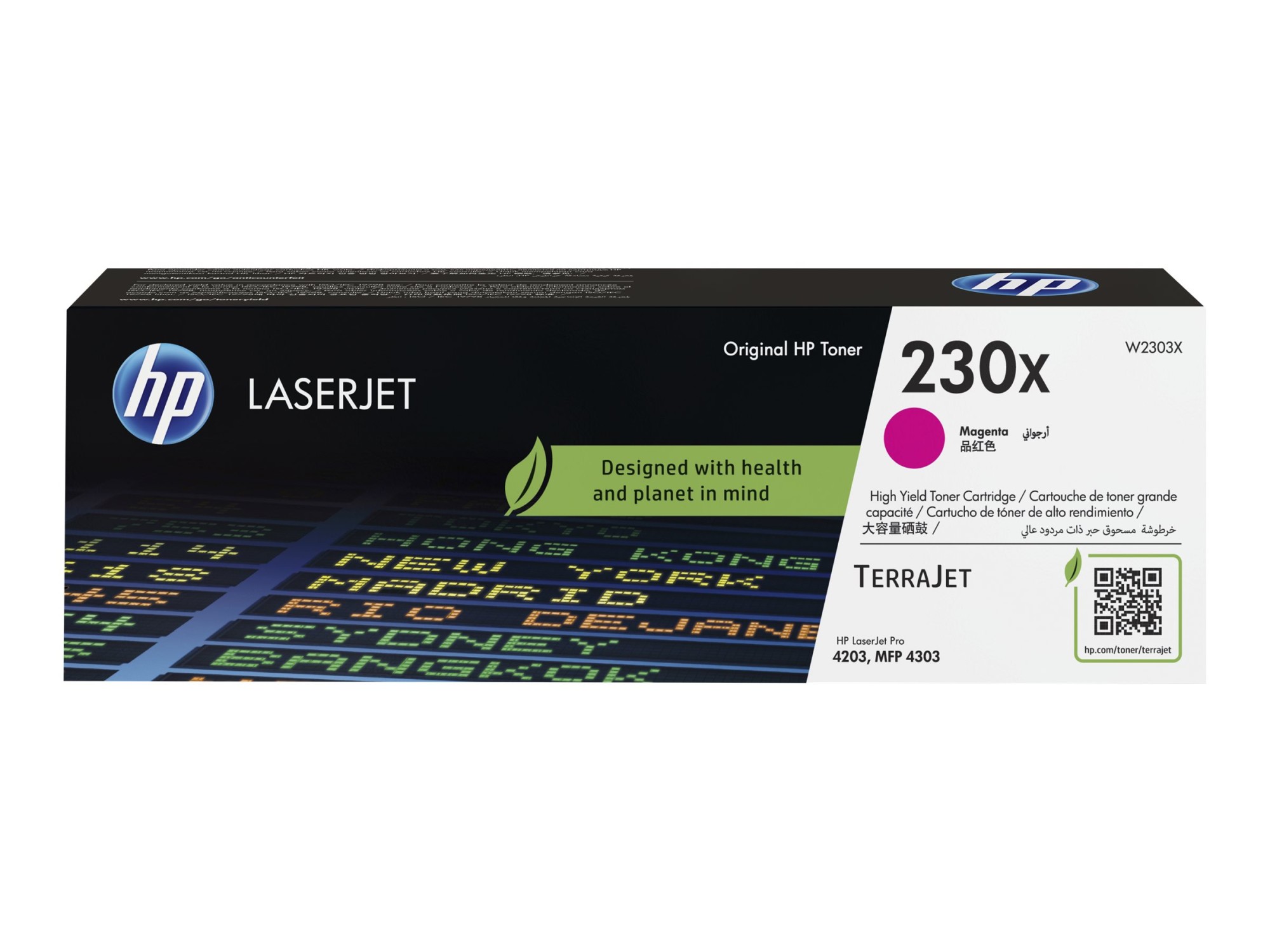 HP 230X - Magenta - original - LaserJet - cartucho de tóner (W2303X) - para Color LaserJet Pro 4201, 4202, 4203, MFP 4301, MFP 4302, MFP 4303