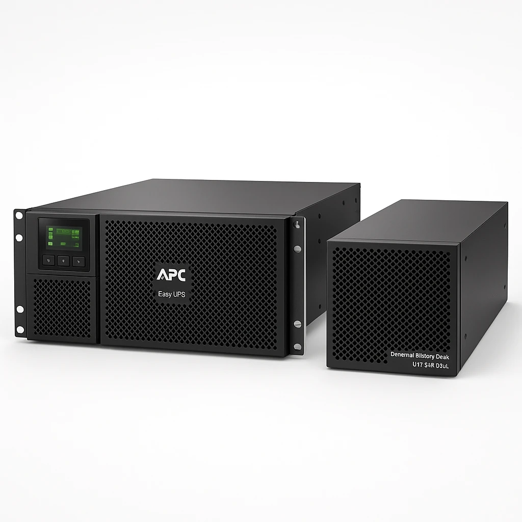 APC Easy UPS SRV SRV6KRILRK - UPS (montaje en bastidor) - CA 220-240 V - 6000 vatios - 6000 VA - 1 fase - USB, RS-232 - conectores de salida: 1 - 2U - con Rail Kit, External Battery Pack