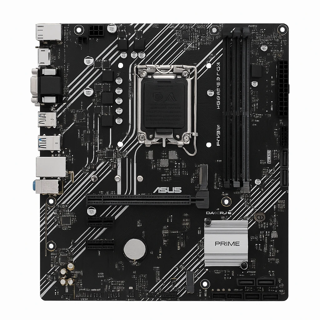 ASUS PRIME H610M-E D4-CSM - Placa base - micro ATX - Socket LGA1700 - H610 Chipset - USB 3.2 Gen 1 - Gigabit LAN - Tarjeta gráfica (CPU necesaria) - HD Audio (8-canales)